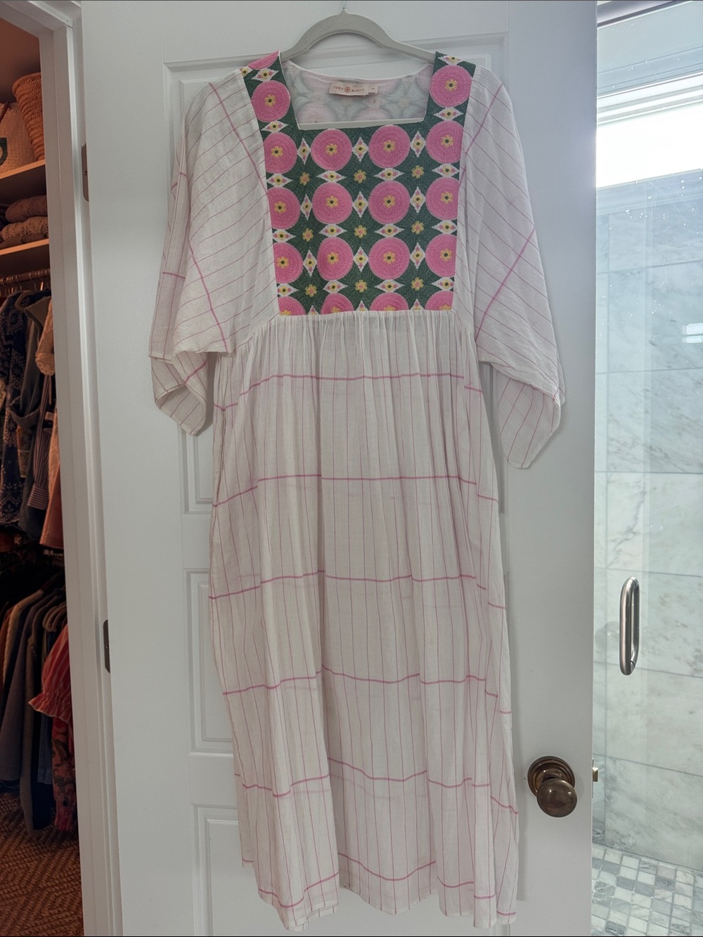 Tory Burch White Midi Dress